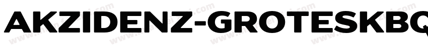 akzidenz-groteskBQ S字体转换